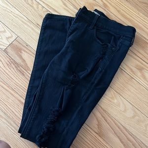 Express Black Jeans Stretch Midrise 4